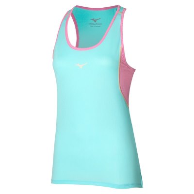Camiseta sin Manga Mizuno Dryaeroflow Mujer Turquesa Claro - Chile M238SZKJOG